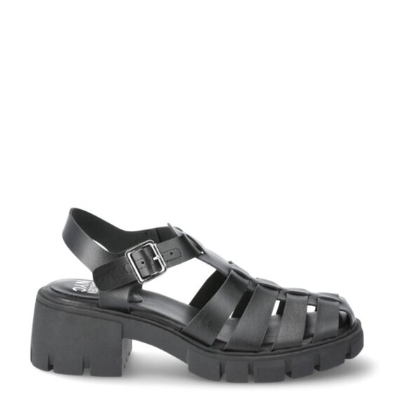 NWT MADDEN NYC Women's Black Fisherman Block Heel Sandal - Picture 7 of 16